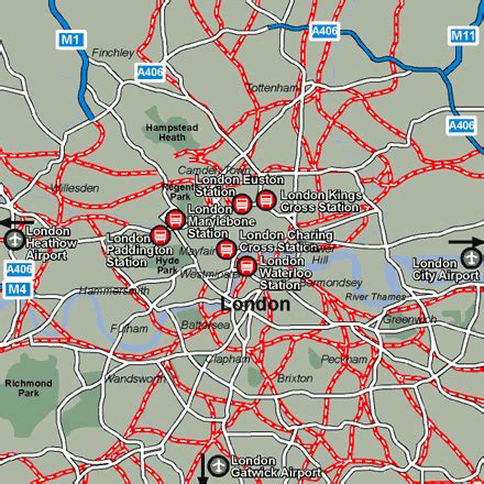 london rail maps  stations  european rail guide