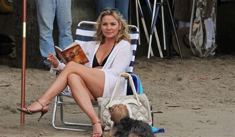 kim cattrall kim cattrall photos kim cattrall on the beach zimbio