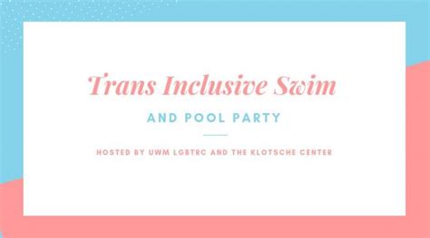 trans inclusive swim night