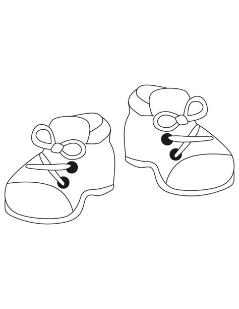 shoes coloring pages coloring home