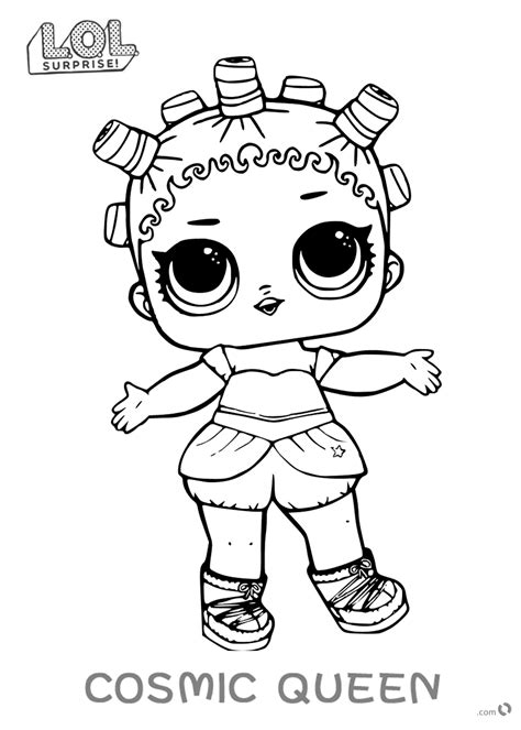 lol surprise doll coloring pages cosmic queen  printable coloring