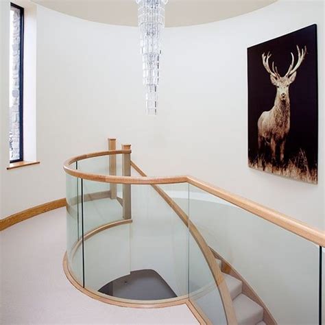 modern hallway  glass panels hallway decoratin ideal home