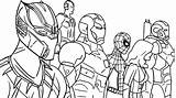 Avengers Coloring Pages Printable Kids Endgame Adults Print Color Pdf Superheroes sketch template