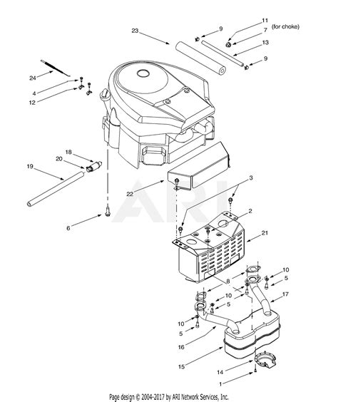 troy bilt abh hp garden tractor  gt   parts diagram  engine accessories