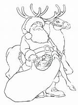 Reindeer Coloring Pages Head Printable Santa Girl Getcolorings Getdrawings Colorings sketch template