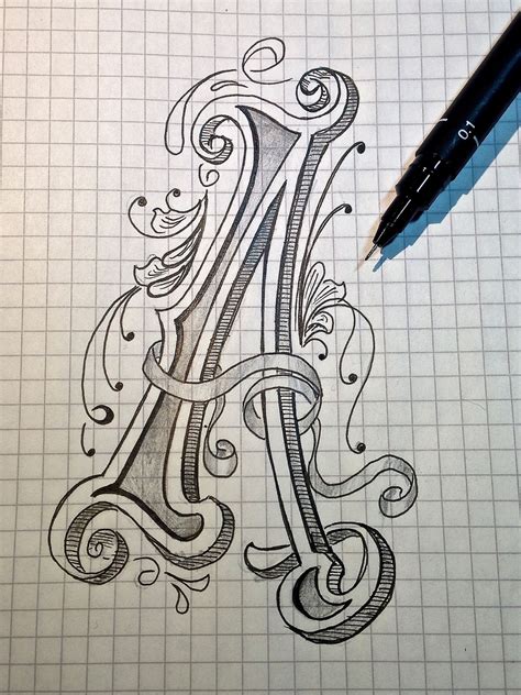 letter design ideas drawing