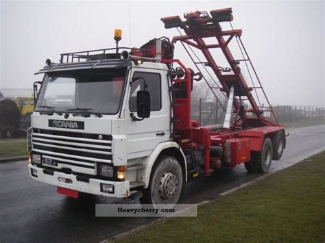 scania p   hk  truck crane  tipper truck photo  specs