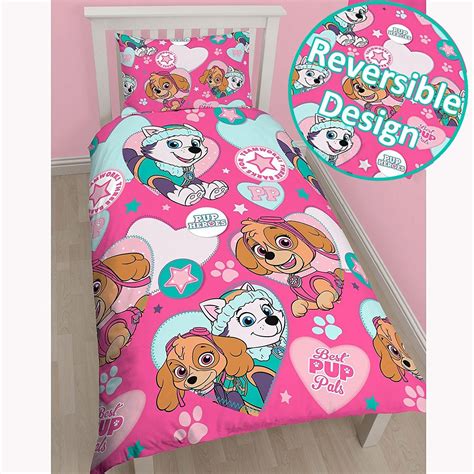 New Paw Patrol Duvet Quilt Cover Bed Set Spy Chase