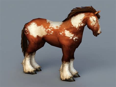paint horse  model ds max files   modeling   cadnav
