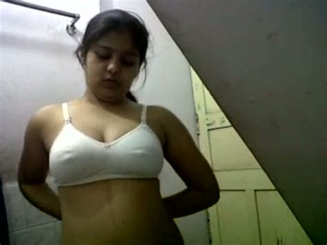 hot punjabi teen babe with sexy big tits undresses for her