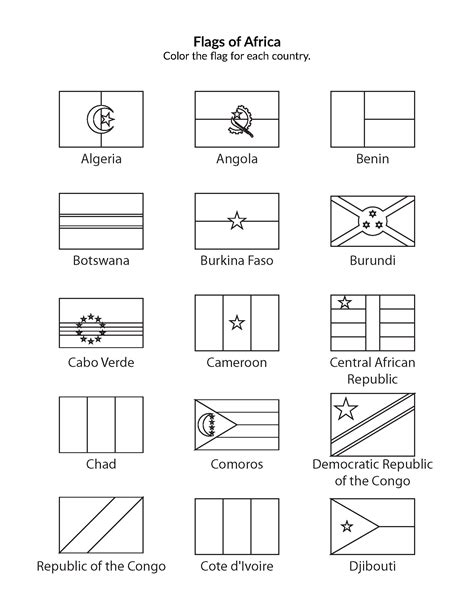 printable flags   world coloring pages  images