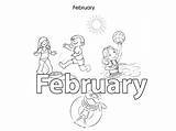 Coloring Pages February Printable sketch template