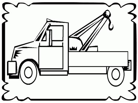 realistic truck coloring pages