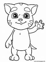 Tom Talking Coloring Printable Pages Baby Mini Print Cutest Colouring Cat Drawing Kids Outline Book Printables sketch template