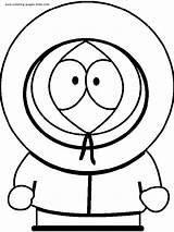 Coloring Pages South Park Cartoon Print Color Printable Kids Character Characters Colouring Sheets Kenny Southpark Book Cartoons Drawing Adult Kleurplaat sketch template