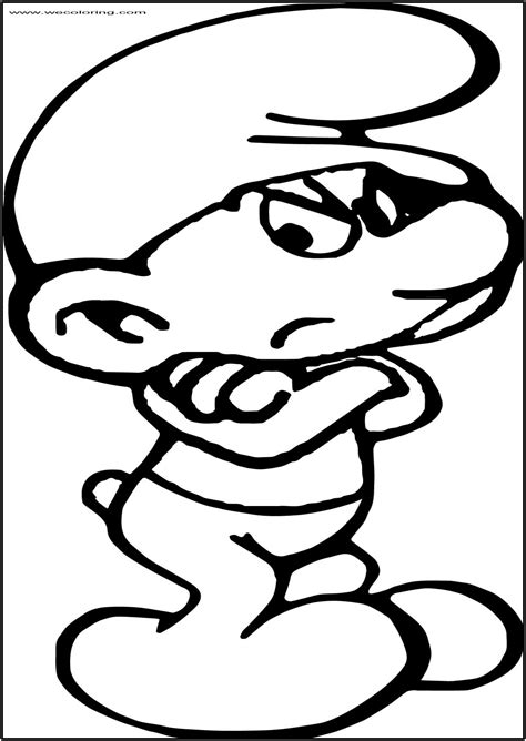 smurf coloring pages printable