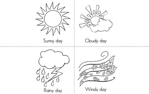 rain coloring pages  preschoolers  weather books preschool weather