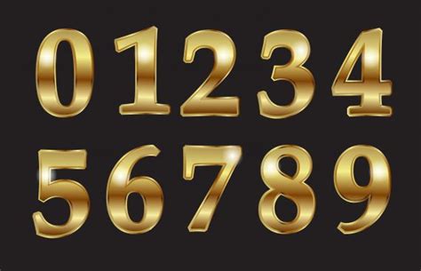 golden luxury numbers png transparent onlygfxcom