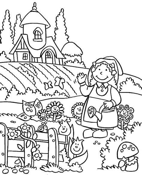 garden coloring pages  preschool  getcoloringscom