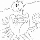 Dinosaur Coloring Sheets Hatching Egg Baby Sheet Stopping Hope Thanks Found sketch template