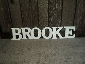 brooke letters wall hanging   high wooden ebay