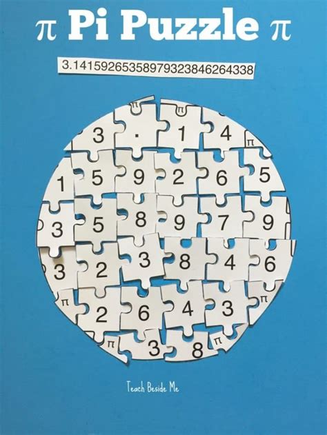 printable puzzle  pi day