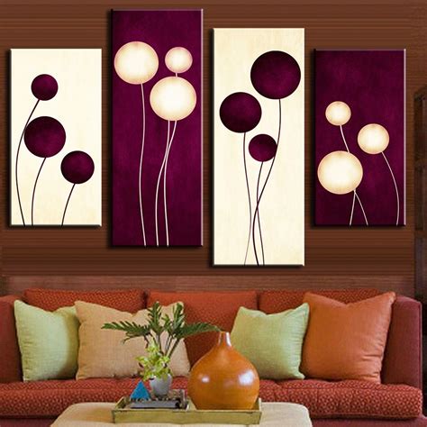 pcsset abstract wall art simple purple white circles balloon shape