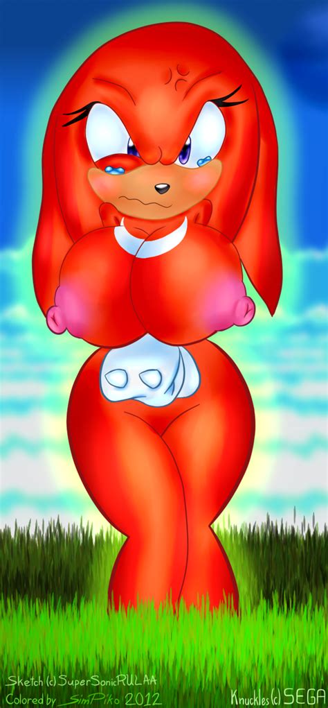 rule 34 anthro blush breasts color day echidna female