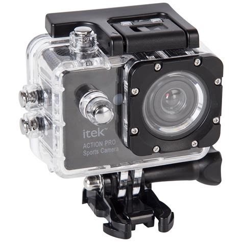 itek p full hd waterproof action camera   display black iwoot