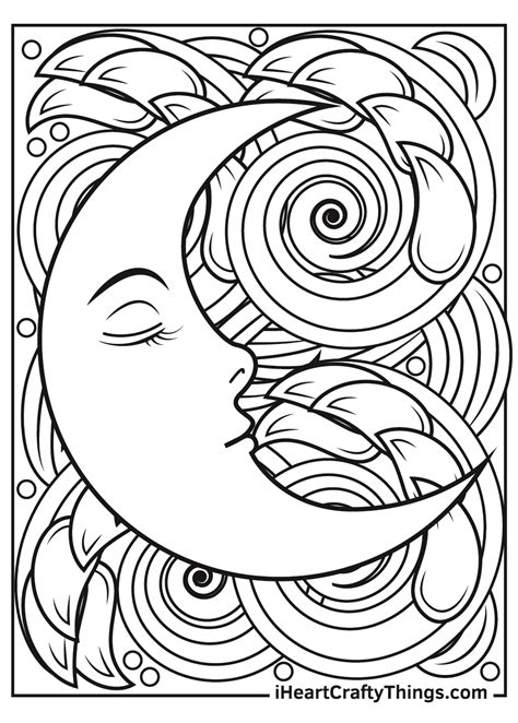 coloring pages  moon
