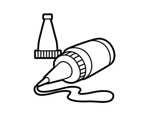 liquid glue coloring page coloring home