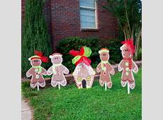 Christmas Yard Decor Gingerbread Man Christmas by LooLeighsCharm