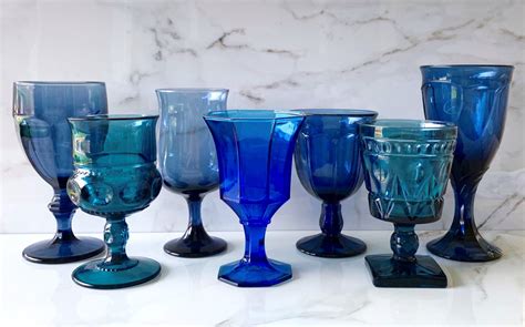 vintage goblets glassware