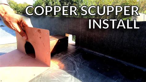 installing  wall scuppers youtube