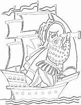 Pirate Coloring Pages Preschool Getcolorings sketch template