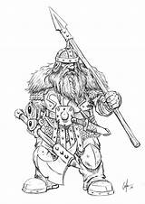 Dwarf Fantasy Draw Easy Drawings Character Drawing Dnd Warrior Sketches Pencil Simple Steps Choose Board Illustration Cartoon sketch template