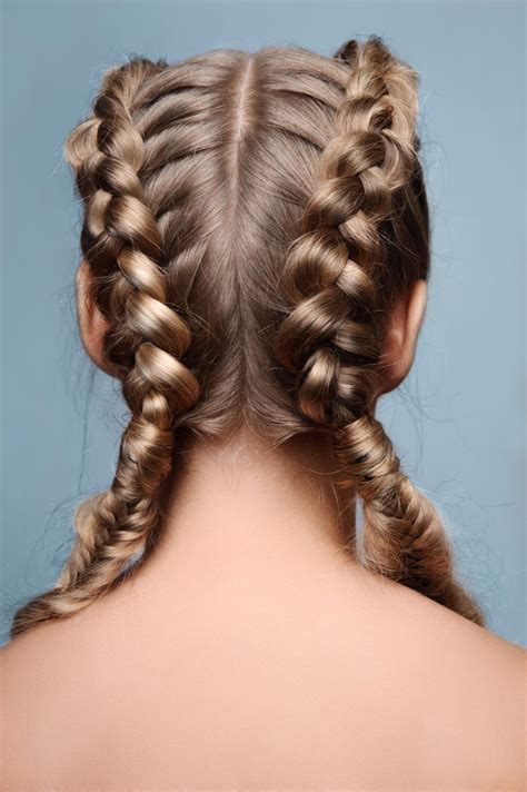 pigtail braids     adult