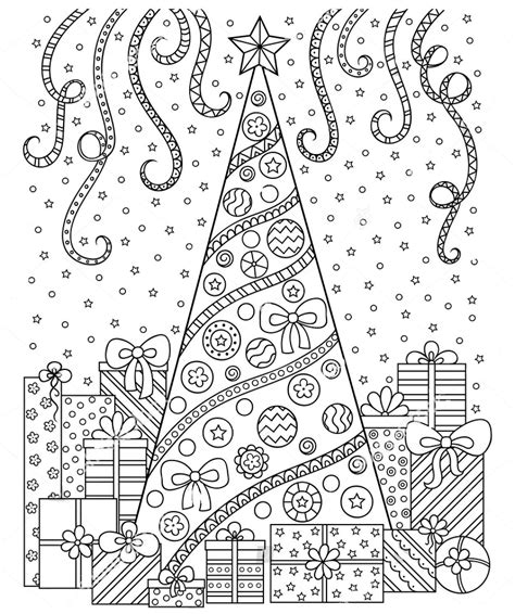 christmas zentangle coloring page coloriage joyeux noel coloriage