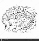 Colorare Bambini Hedgehog Istrice sketch template