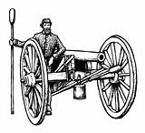 War Civil Coloring Cannon Template Logo Sketch sketch template