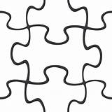 Puzzle Printable Blank Template Jigsaw Piece Puzzles Clipart sketch template