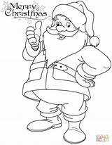 Santa Claus Coloring Pages Christmas Colouring Drawing Funny Printable Cartoon Pencil Cute Festival Kids Color Supercoloring Print Around Drawings Line sketch template
