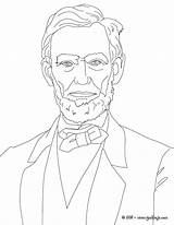 Lincoln Presidente Presidentes Hellokids Línea Getcolorings Albanysinsanity sketch template