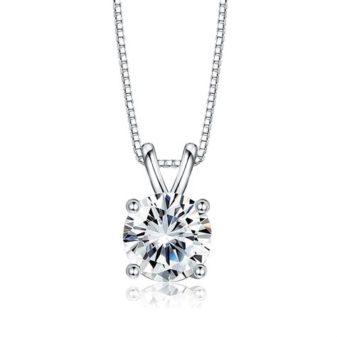 sterling silver cubic zirconia pendant necklace  unbeatable price