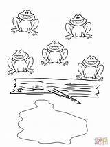 Frogs Speckled Five Pages Frog Coloring Little Printable Supercoloring Kids Preschool Colouring Monkey Green Log Printables Cartoon Board Super Drawing sketch template
