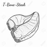 Steak Bone Drawing Getdrawings sketch template