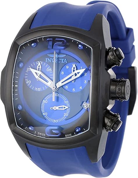 invicta men s 6729 lupah collection chronograph black ion plated royal