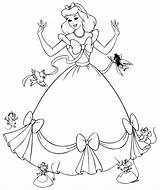 Princess Coloring Prince Disney Princesses Cinderella Cartoon Patterns Crafts Templates sketch template