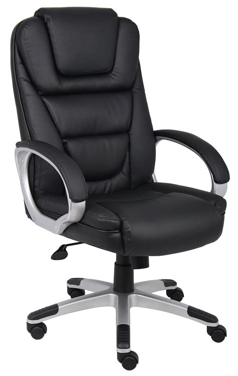 boss office products black ntr executive chair  knee tilt walmartcom