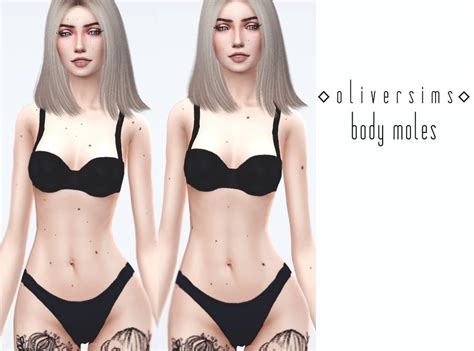 oksoliversim  body moles  sims  body mods sims
